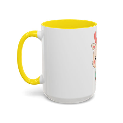 Kawaii Reindeer Christmas Mug – Cute Holiday Accent Coffee Mug