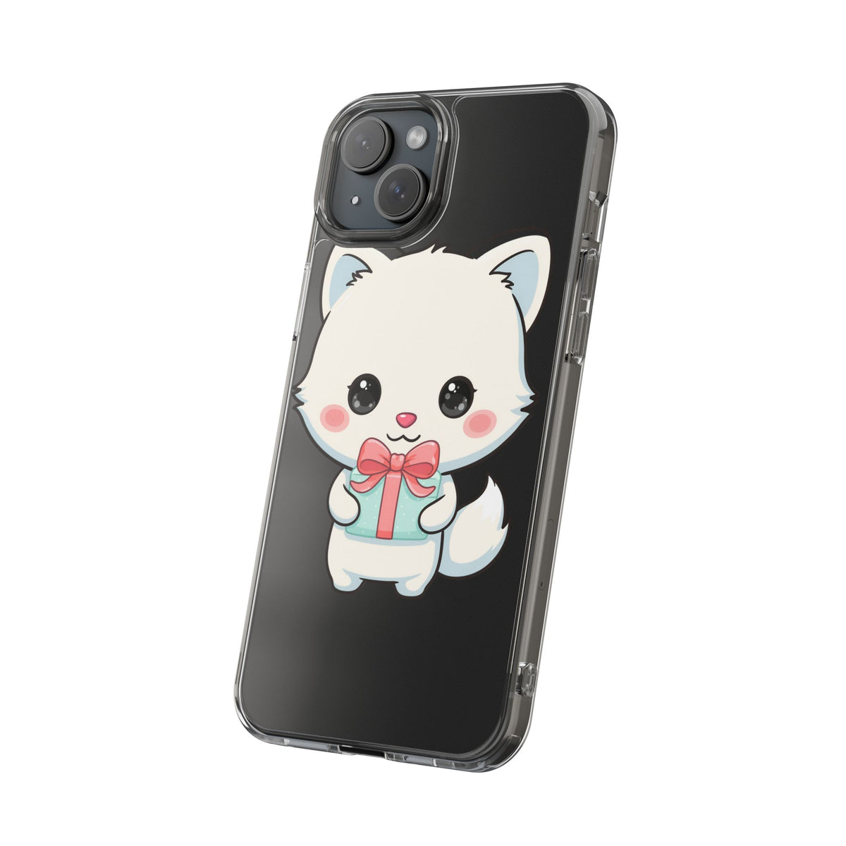 Kawaii Arctic Fox Phone Case with Gift