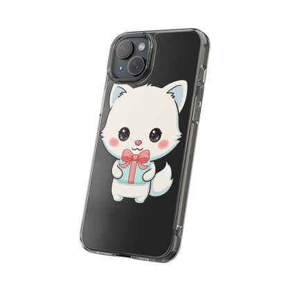 Kawaii Arctic Fox Phone Case with Gift