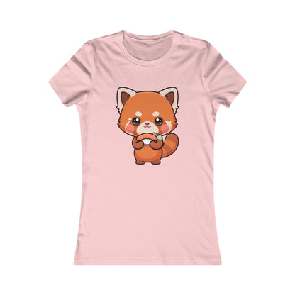 Kawaii Red Panda Sushi Tee for Cute Foodie Fans