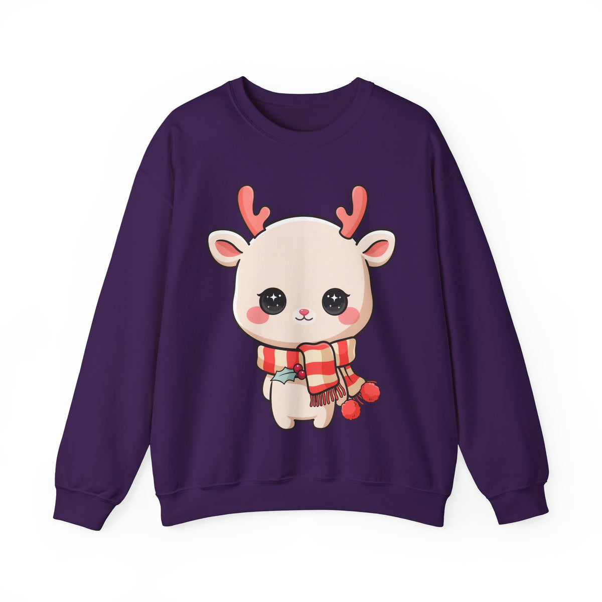 Kawaii Christmas Reindeer Sweatshirt for Holiday Fans