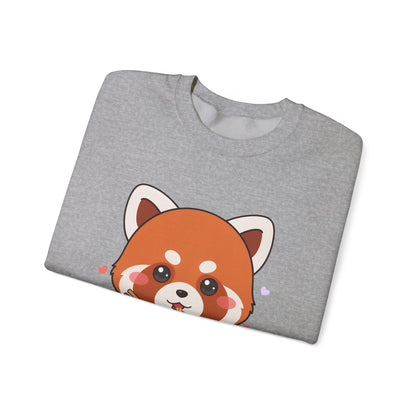 Kawaii Red Panda Ramen Sweatshirt for Cozy Foodie Days