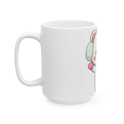 Kawaii Polar Bear Mug, Cute Winter Gift for Bear Lovers