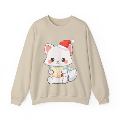 Christmas Arctic Fox Sweatshirt for Kawaii Holiday Fans