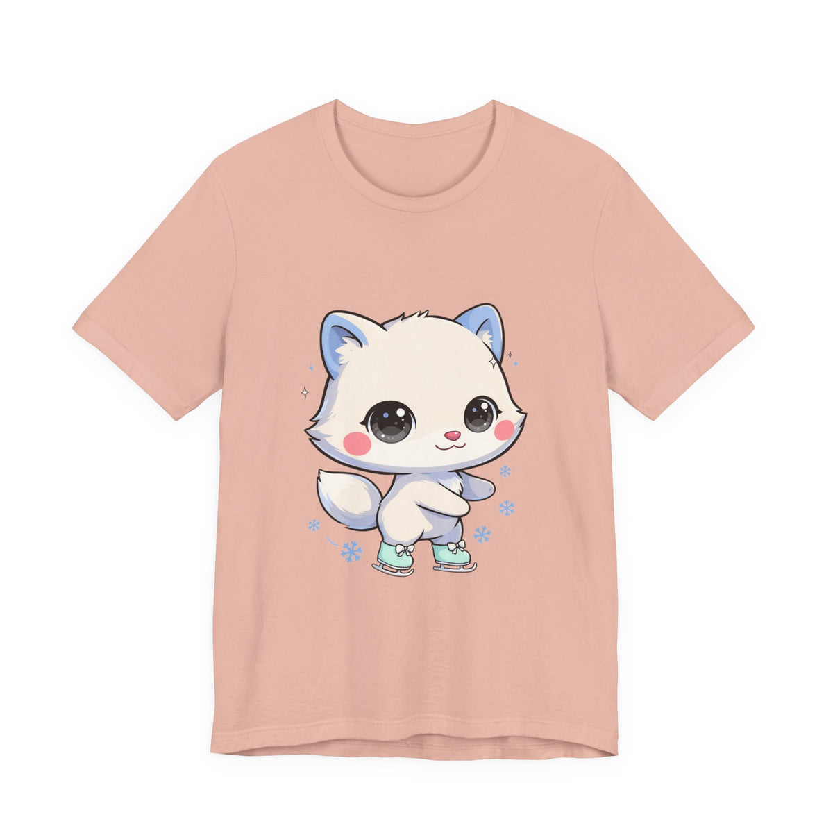 Kawaii Arctic Fox T-Shirt for Winter Gift Giving