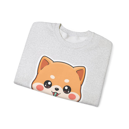 Kawaii Shiba Inu Bubble Tea Sweatshirt, Cute Dog Gift