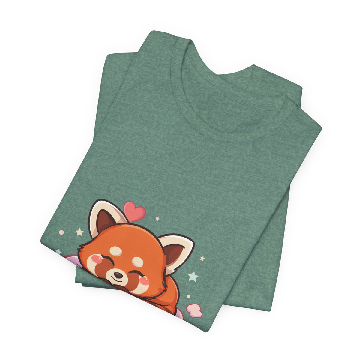 Kawaii Red Panda T-Shirt, Cute Sleeping Animal Tee