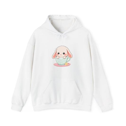 Kawaii Bunny Hoodie, Cozy Chibi Sweatshirt