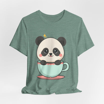 Kawaii Panda T-Shirt, Cute Teacup Panda Tee