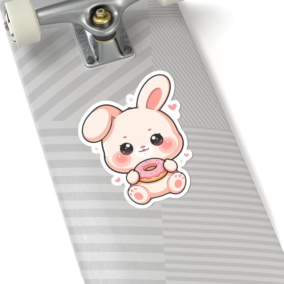 Kawaii Bunny Donut Sticker for Sweet Little Joys