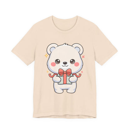 Kawaii Polar Bear Gift T-Shirt for Cute Holiday Cheer