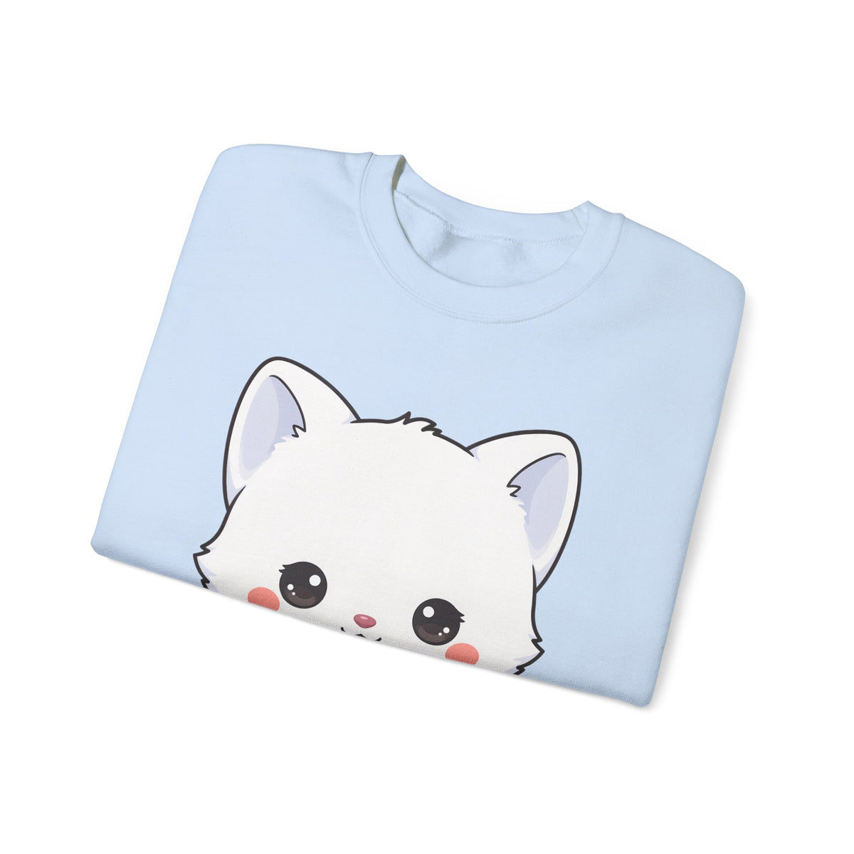 Christmas Cookie Fox Sweatshirt, Kawaii Arctic Fox Crewneck