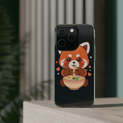 Red Panda Ramen Phone Case – Kawaii Food Lover Gift