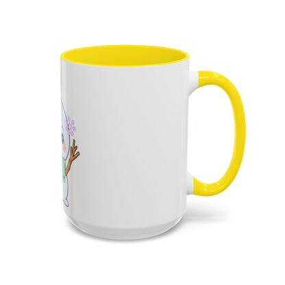 Kawaii Snowman Accent Coffee Mug for Winter Fans