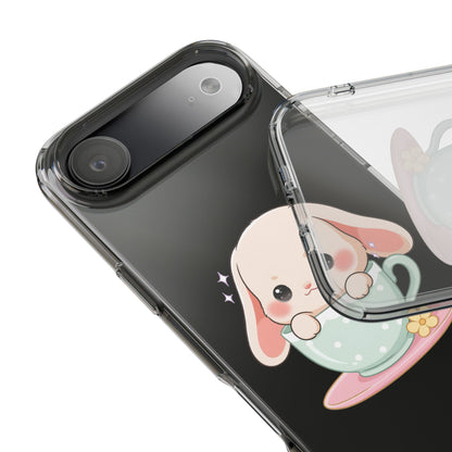 Kawaii Bunny Phone Case, Cute Teacup Rabbit