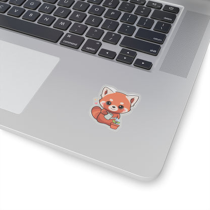 Red Panda Plant Lover Sticker for Gardening Gifts