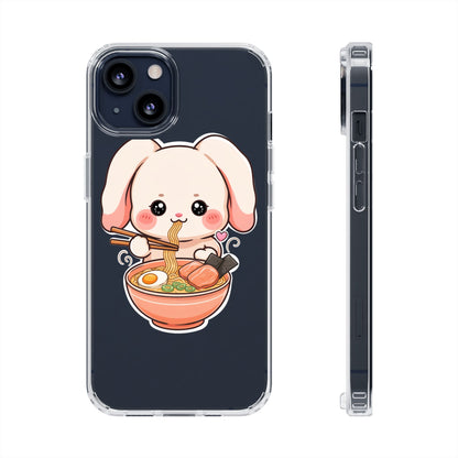 Kawaii Ramen Bunny Clear Impact-Resistant Case