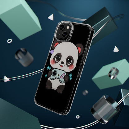 Gamer Panda Clear Impact-Resistant Phone Case