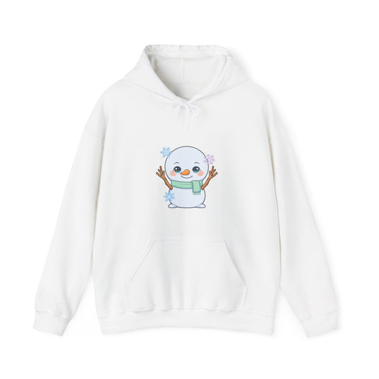 Kawaii Snowman Hoodie for Cozy Winter Days