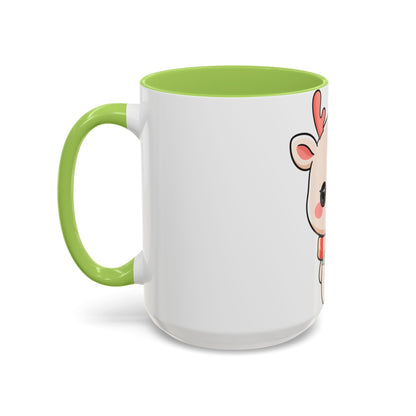Kawaii Reindeer Christmas Mug for Holiday Fans