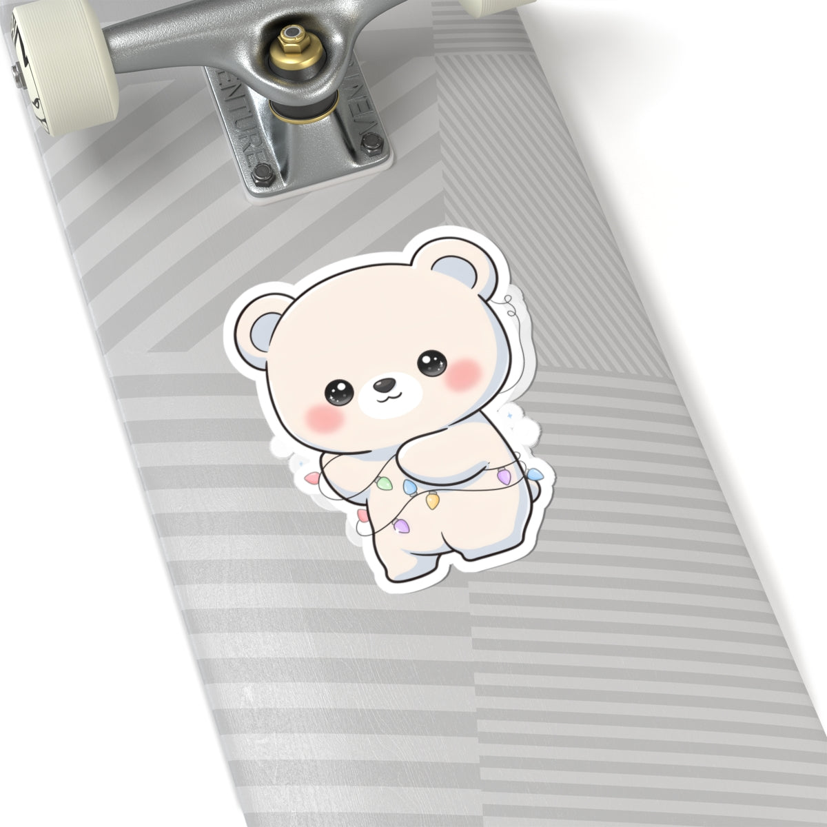 Kawaii Polar Bear Sticker for Cozy Desk Decor
