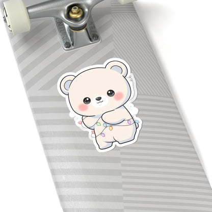 Kawaii Polar Bear Sticker for Cozy Desk Decor