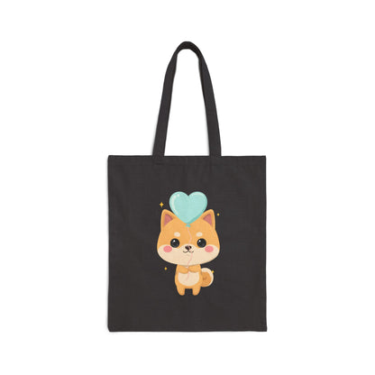 Shiba Inu Tote Bag with Balloon | Kawaii Dog Gift