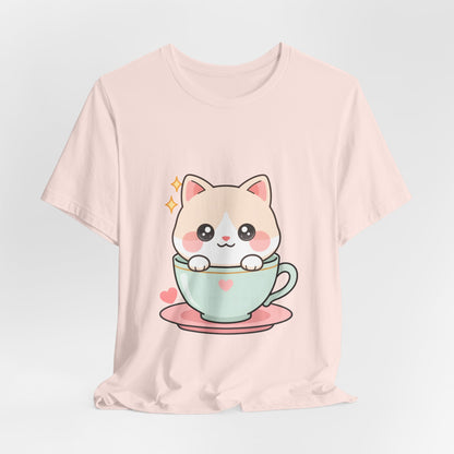 Kawaii Cat T-Shirt for Cute Cat and Chibi Art Fans