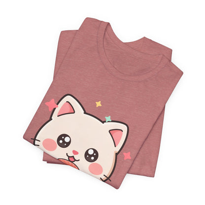 Kawaii Sushi Cat T-Shirt for Cat and Sushi Lovers