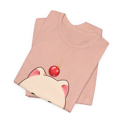 Kawaii Arctic Fox Christmas T-Shirt for Holiday Fans