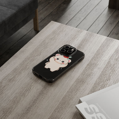 Kawaii Christmas Bear Phone Case for Cozy Holiday Days