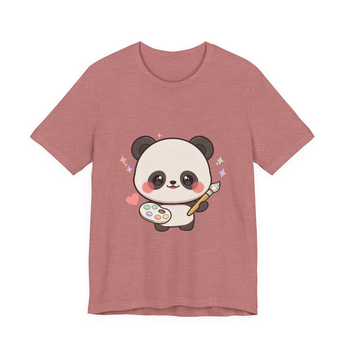 Kawaii Panda Artist T-Shirt for Creative Panda Fans