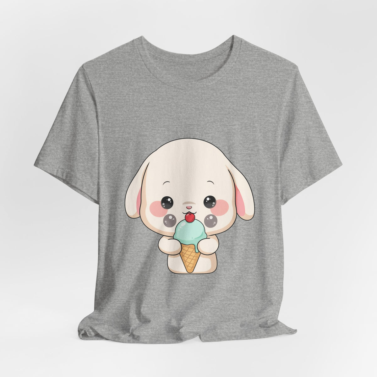 Kawaii Bunny Ice Cream Tee for Cute Style Lovers