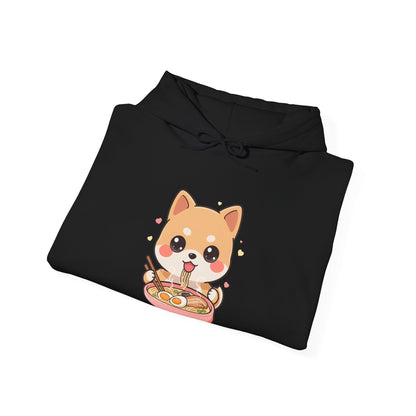 Kawaii Shiba Inu Ramen Hoodie for Cozy Noodle Nights