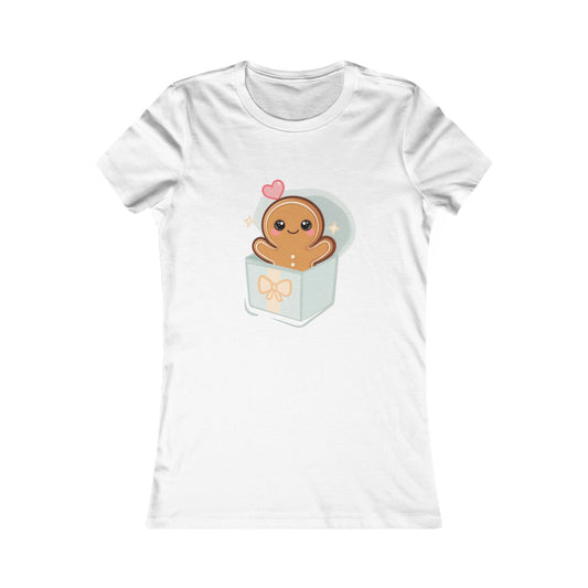 Kawaii Gingerbread Man T-Shirt in a Gift Box