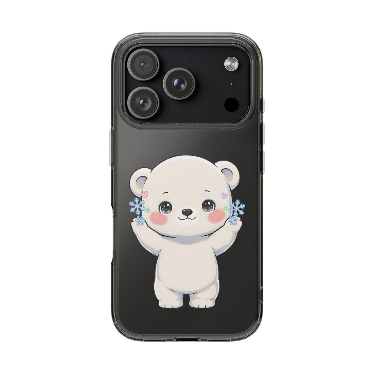 Kawaii Polar Bear Phone Case for a Cozy Winter Gift