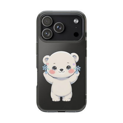 Kawaii Polar Bear Phone Case for a Cozy Winter Gift