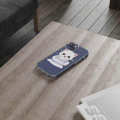 Kawaii Arctic Fox Phone Case, Cute Snow Day Gift