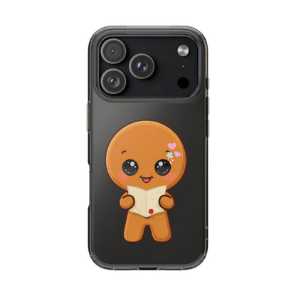 Gingerbread Man Phone Case, Cute Christmas Letter Reader