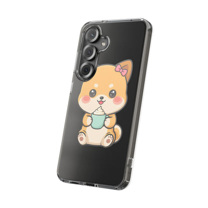 Kawaii Shiba Inu Phone Case with Latte