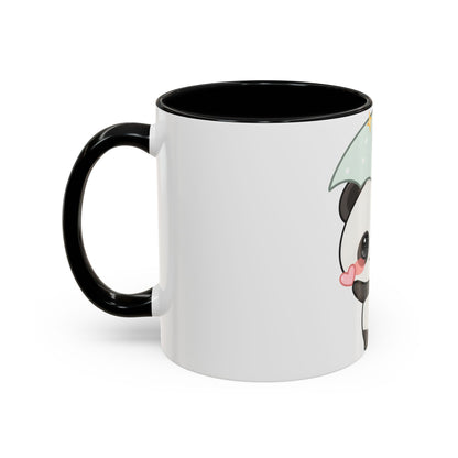 Cute Panda Accent Coffee Mug for Rainy Day Sips