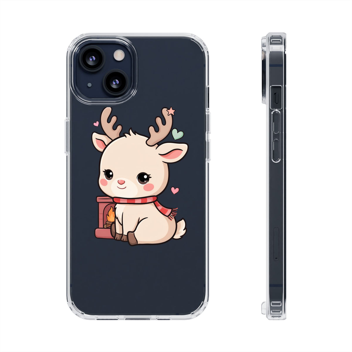 Kawaii Reindeer Phone Case for Cozy Holiday Cheer