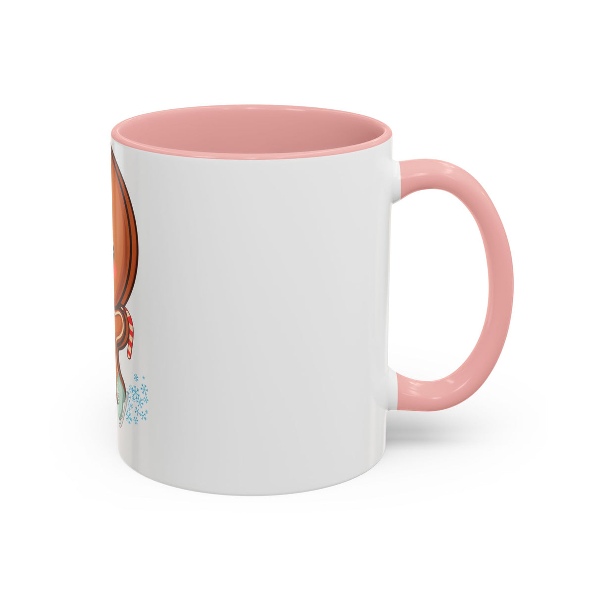 Gingerbread Man Ice Skating Accent Coffee Mug