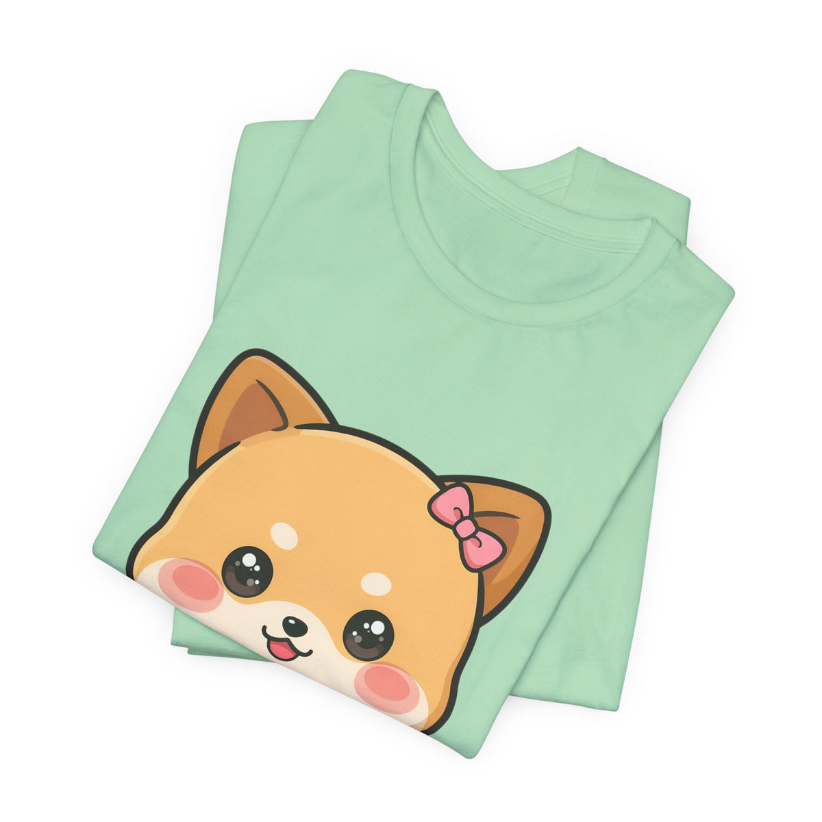 Kawaii Shiba Inu Coffee T-Shirt, Cute Latte Lover Tee