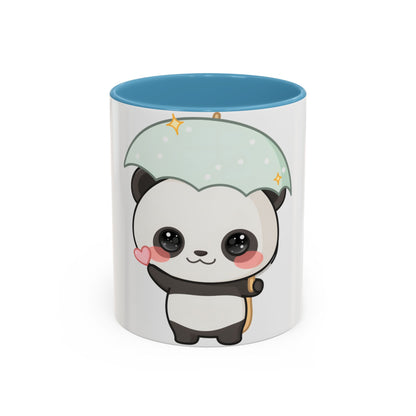 Cute Panda Accent Coffee Mug for Rainy Day Sips