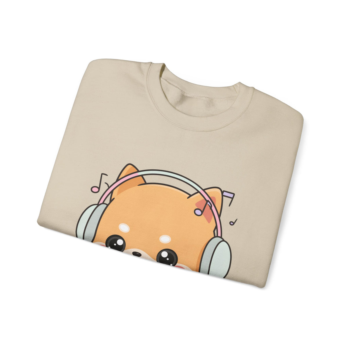 Kawaii Shiba Inu Music Sweatshirt, Cute Dog Lover Gift