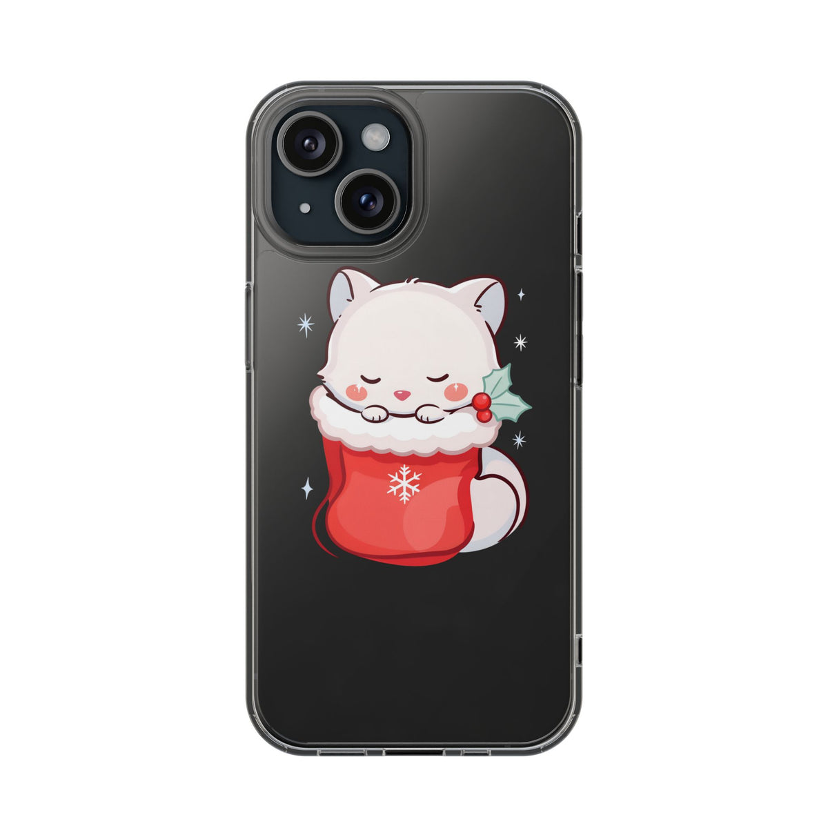 Christmas Fox Phone Case, Cute Holiday Stocking Gift