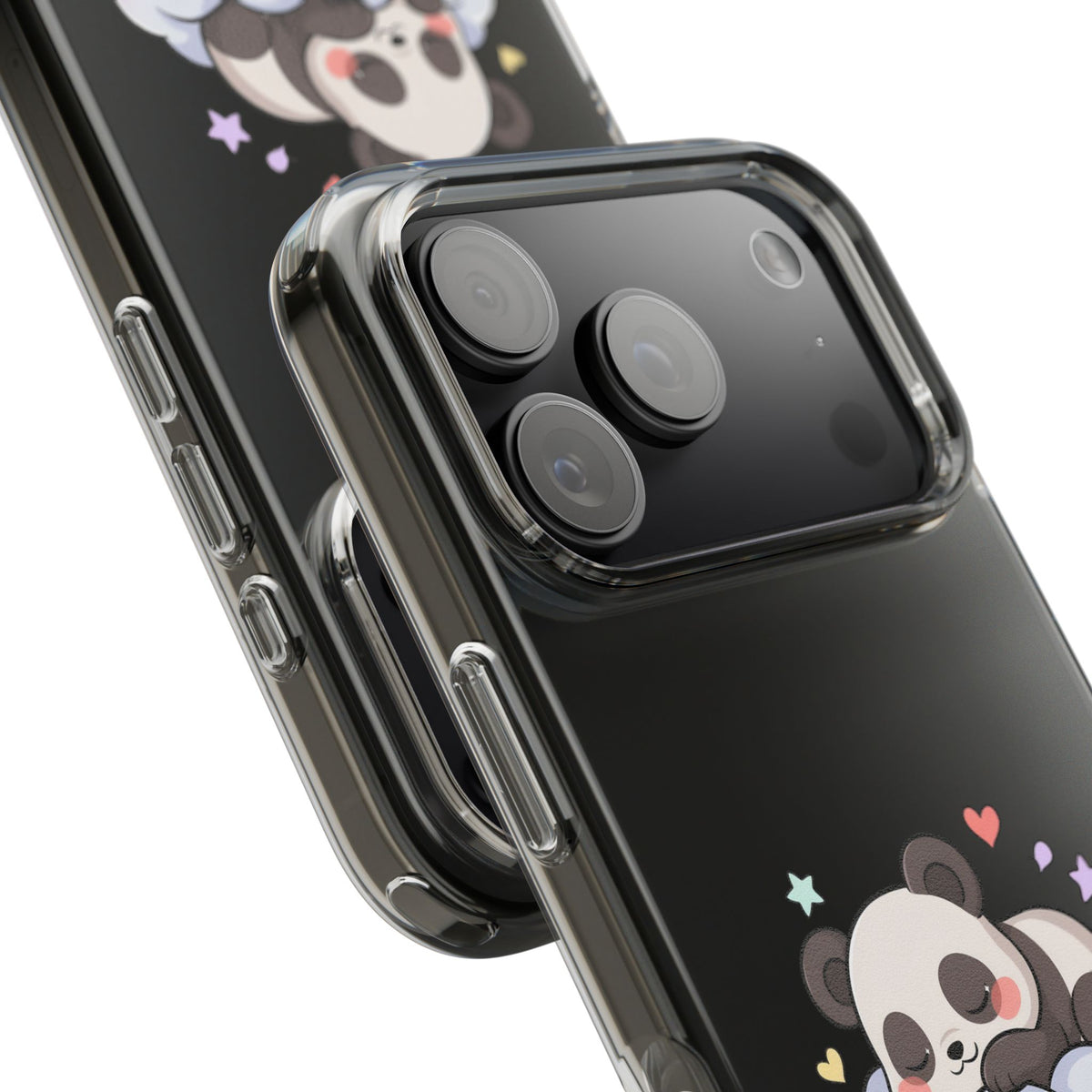 Sleeping Panda Clear Impact-Resistant Phone Case