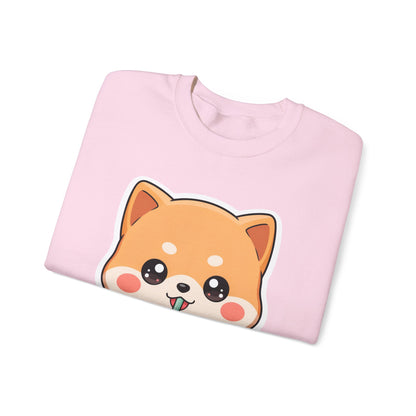 Kawaii Shiba Inu Bubble Tea Sweatshirt, Cute Dog Gift