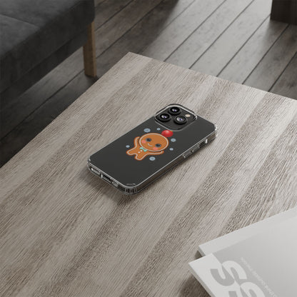 Christmas Gingerbread Phone Case, Cute Kawaii Holiday Gift